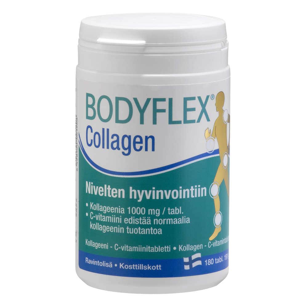 Bodyflex Collagen 180 tabl, kollageeni-C-vitamiinitabletti