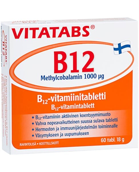 Vitatabs B12 Methylcobalamin 60tabl