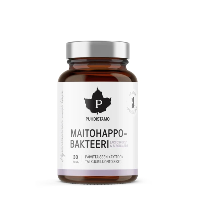 Puhdistamo Maitohappobakteeri - Lactospore & Boulardii 30 kaps