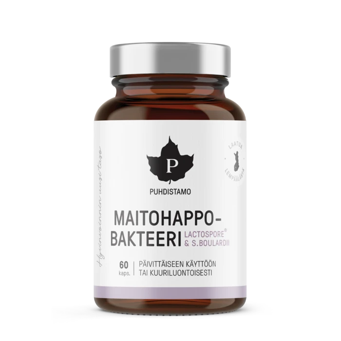Maitohappobakteeri - Lactospore & Boulardii 60 kaps