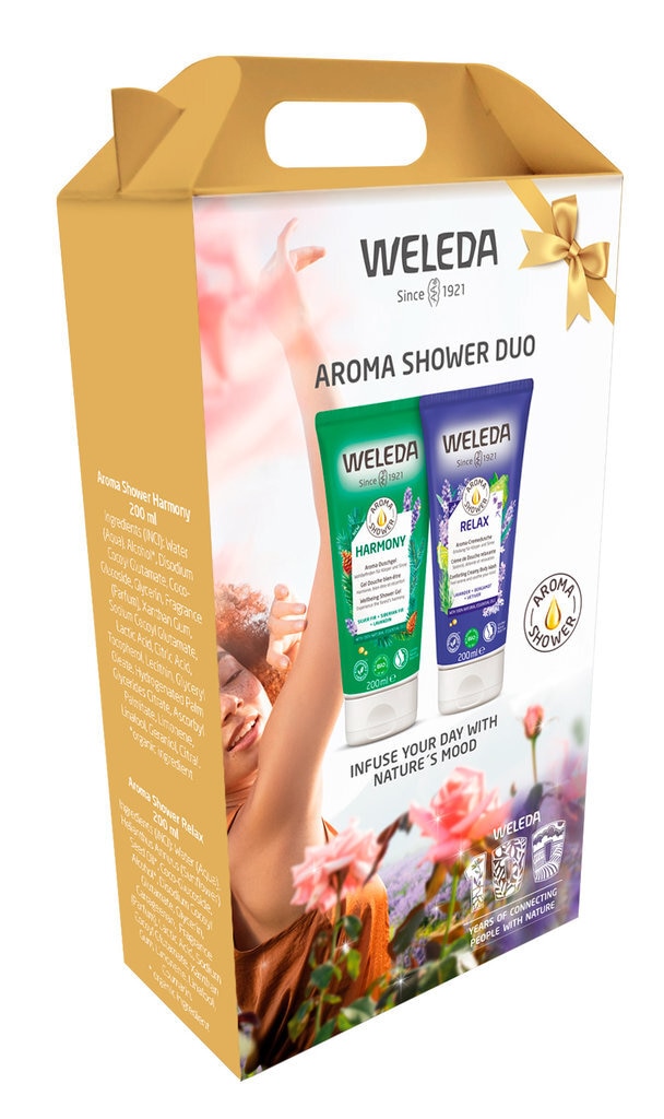 Weleda Aroma Shower Duo: Harmony ja Relax -lahjapakkaus