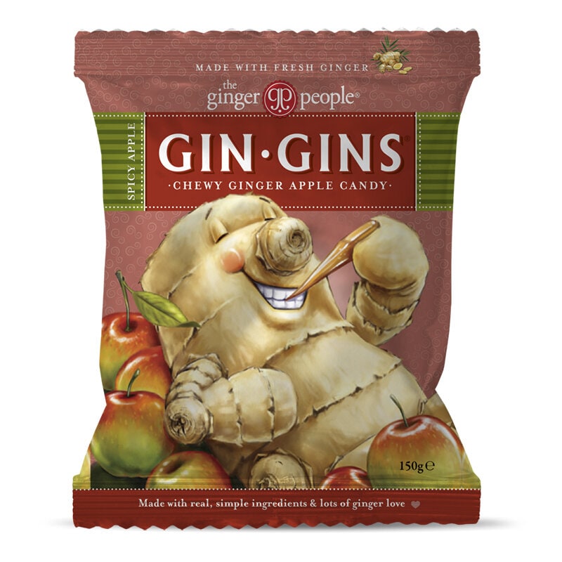 Gin Gins Spicy Apple -inkiväärimakeinen