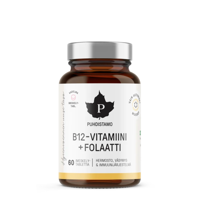 B12-vitamiini + Folaatti