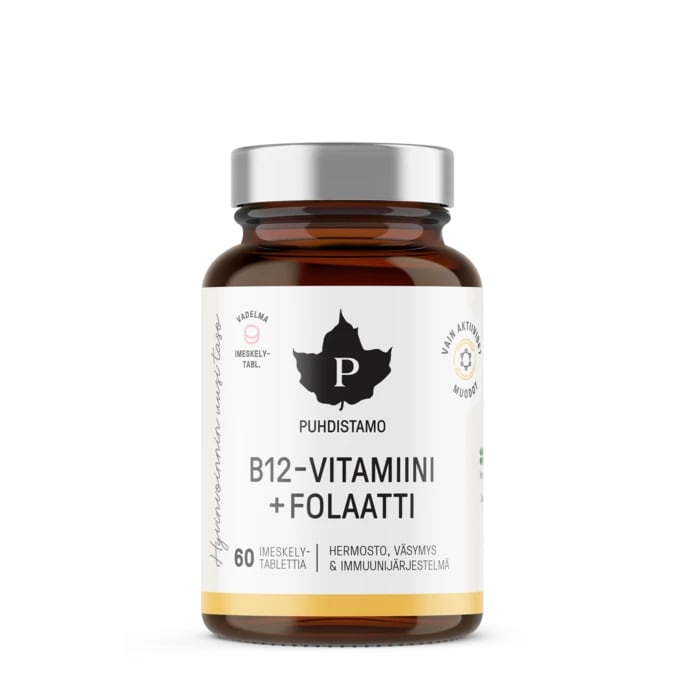 Puhdistamo B12-vitamiini + Folaatti
