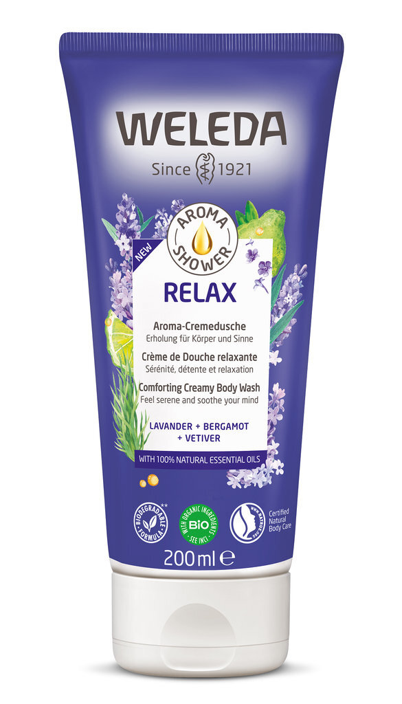 Weleda Relax rauhoittava suihkuvoide