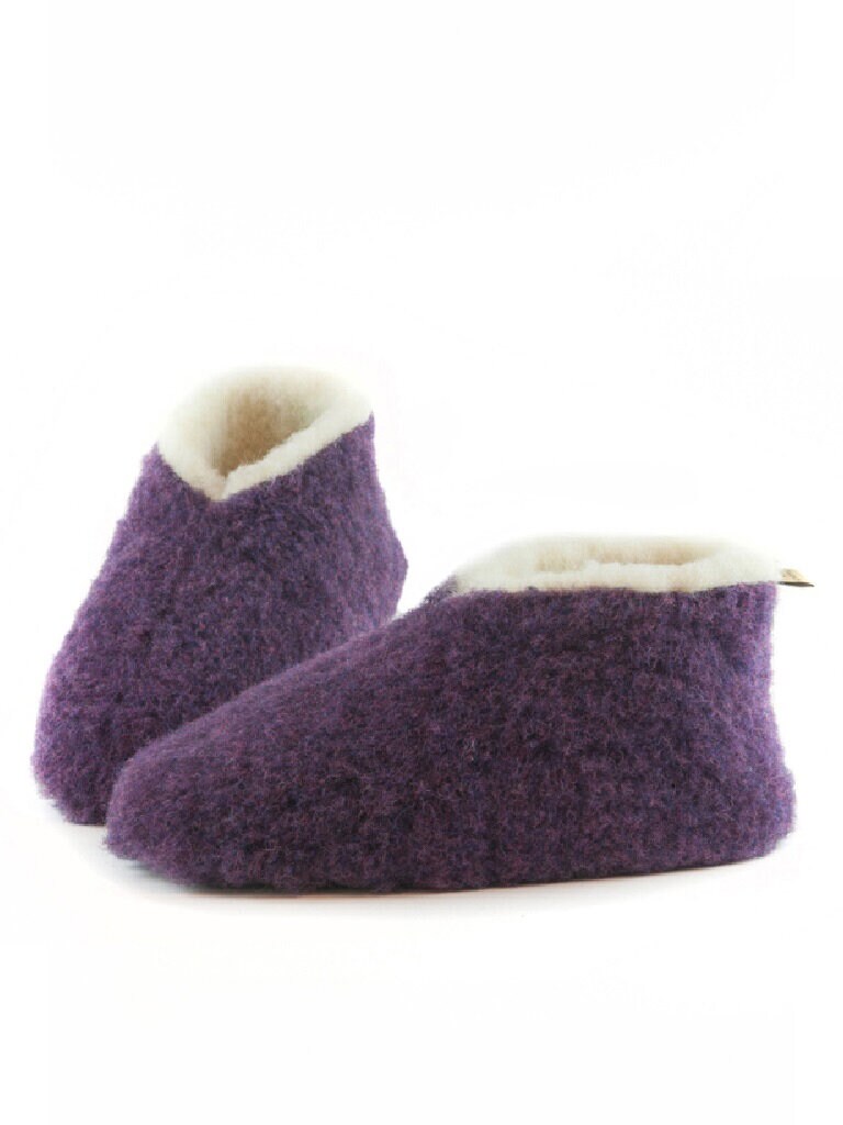 Lampaanvillatossut Skiper, violetti