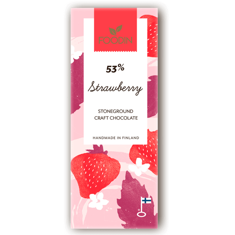 Mansikkaraakasuklaa 53%