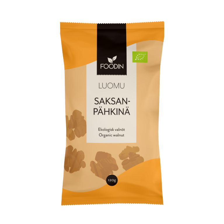 Saksanpähkinä, luomu