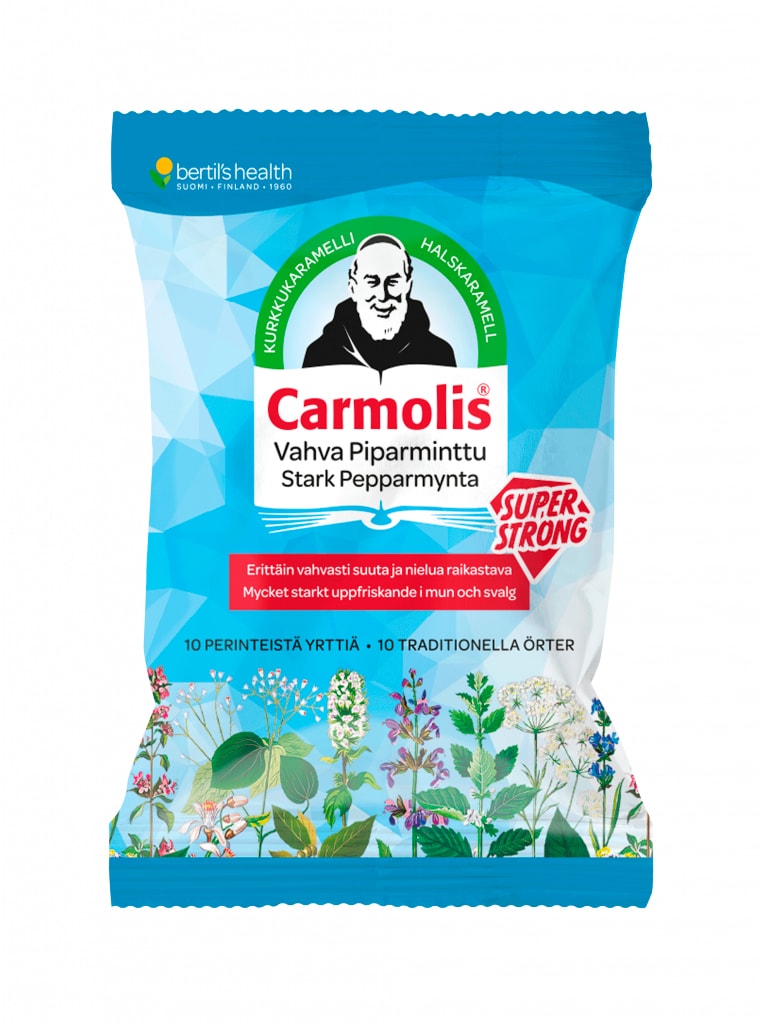 Carmolis Vahva Piparminttu kurkkukaramelli