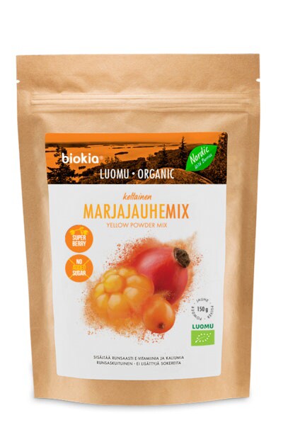 Biokia Keltainen Marjajauhemix, luomu