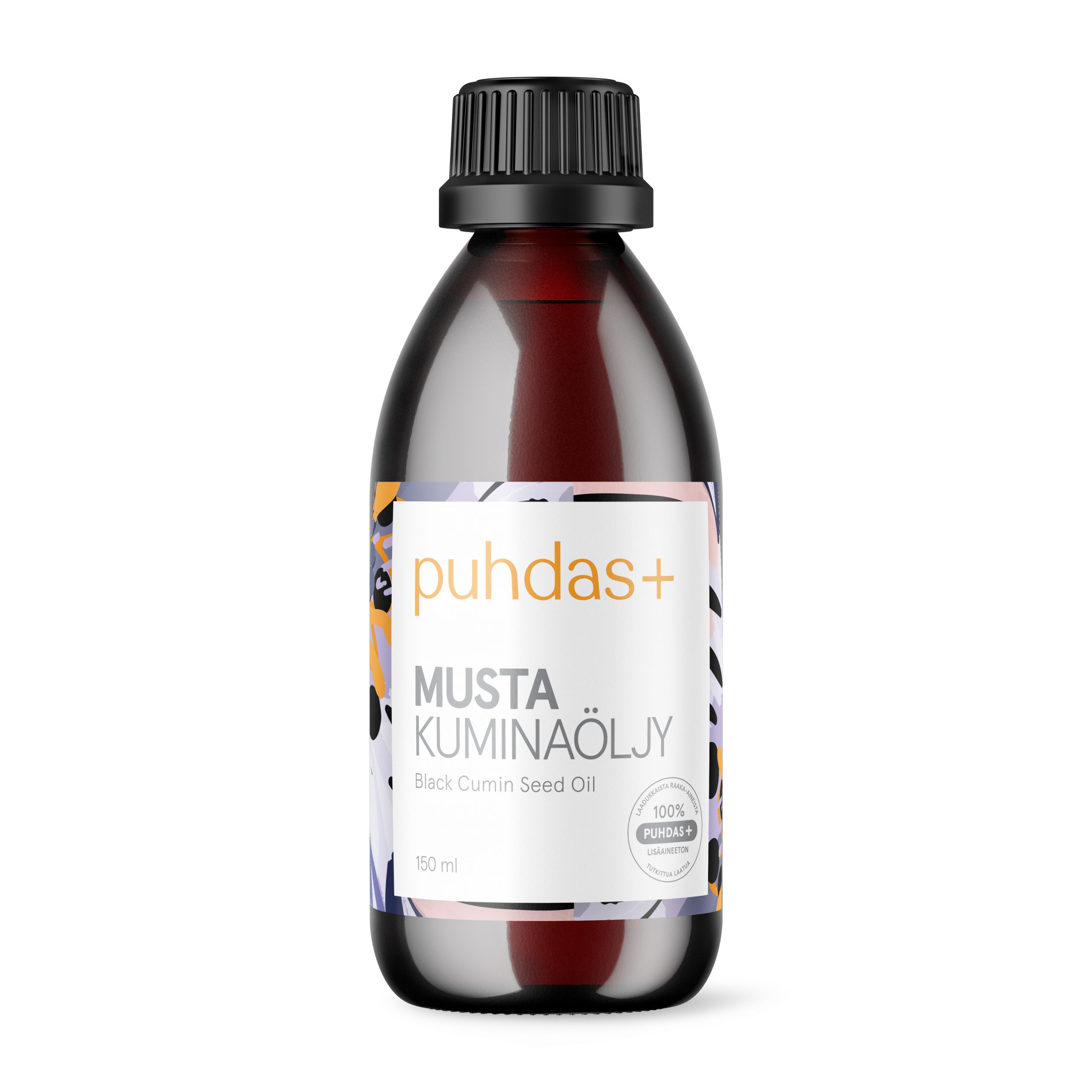 Puhdas+ Premium 100 % Mustakuminaöljy  150 ml