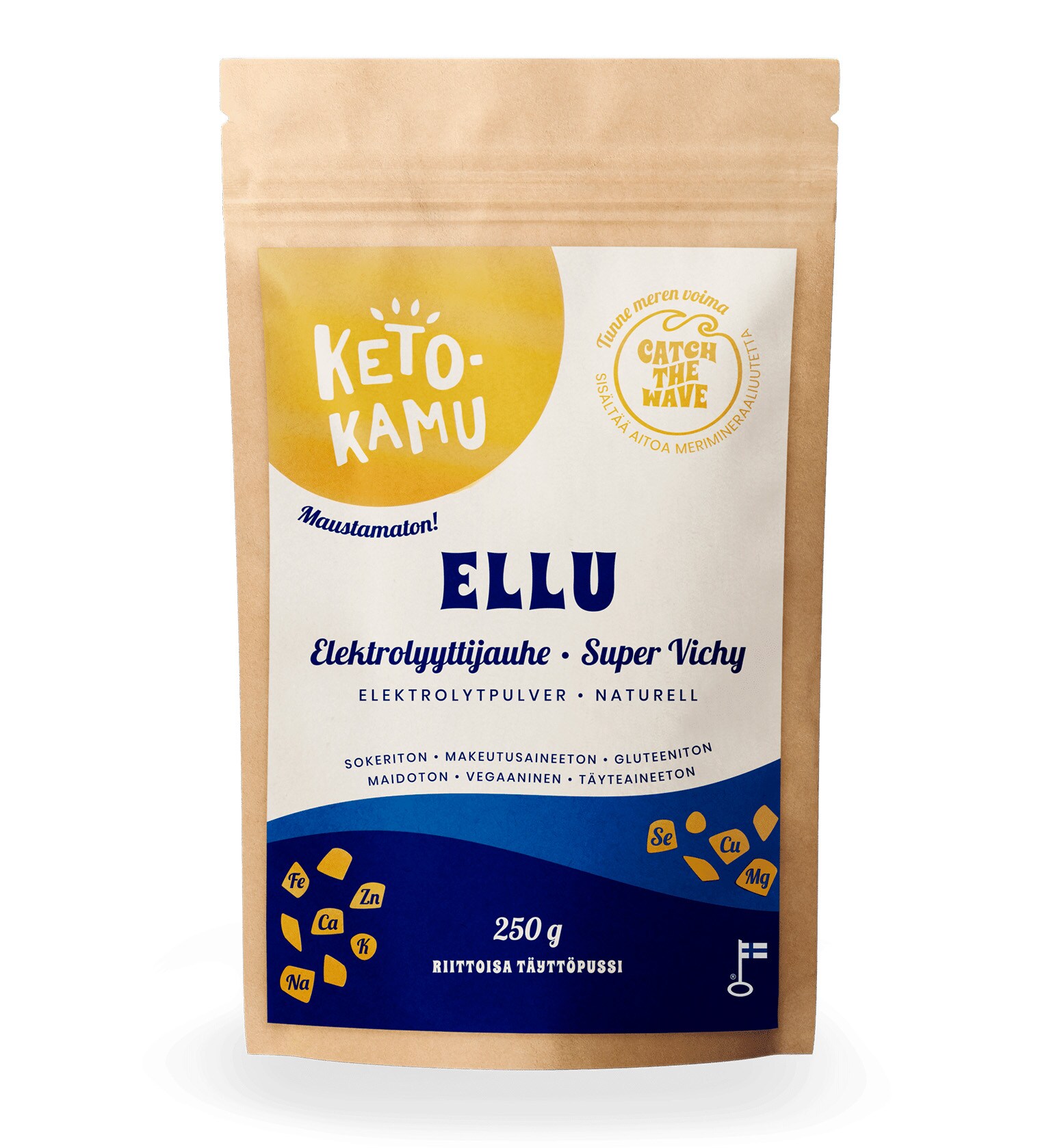 Ellu Super Vichy elektrolyyttijauhe, täyttöpakkaus