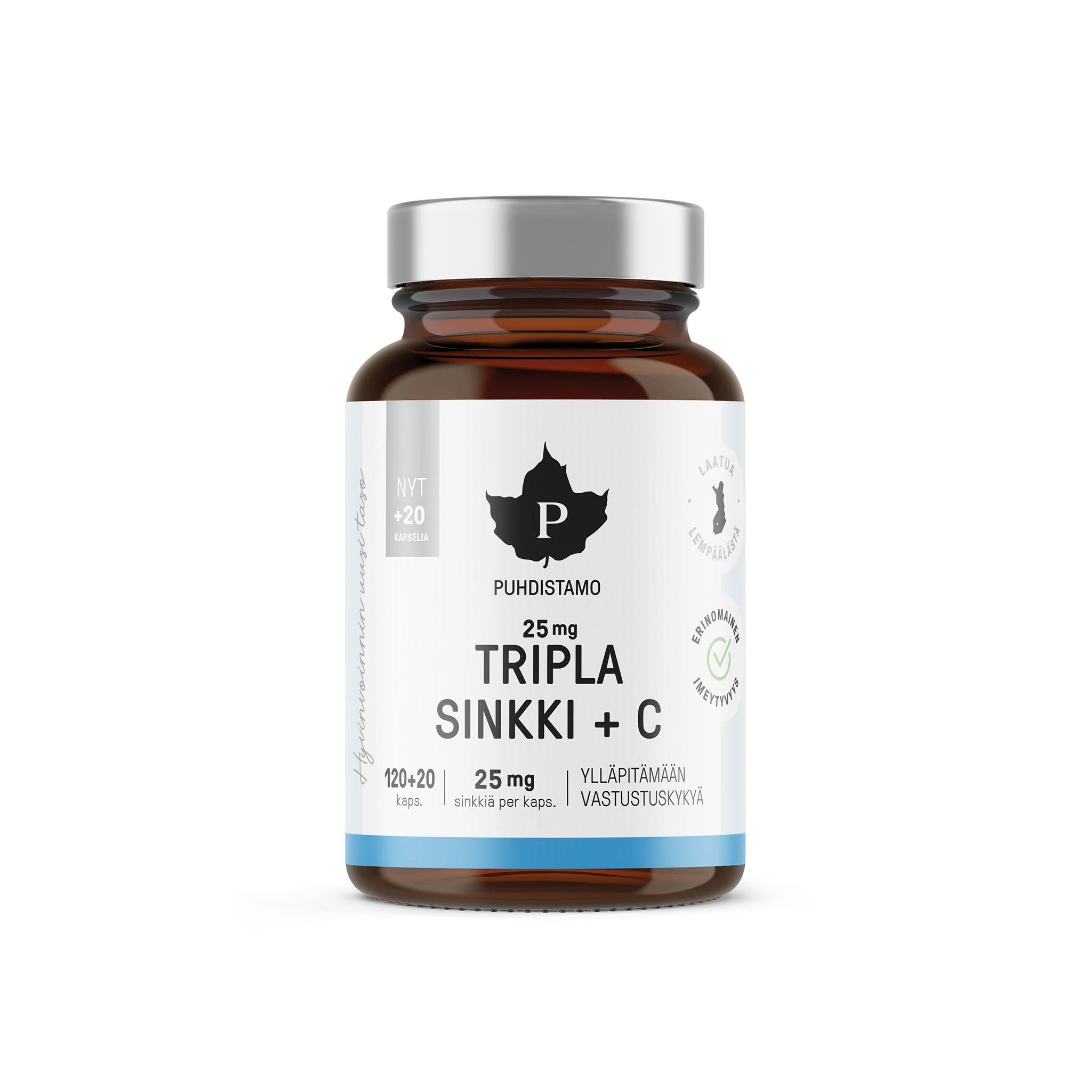 Puhdistamo Tripla Sinkki + C 25 mg