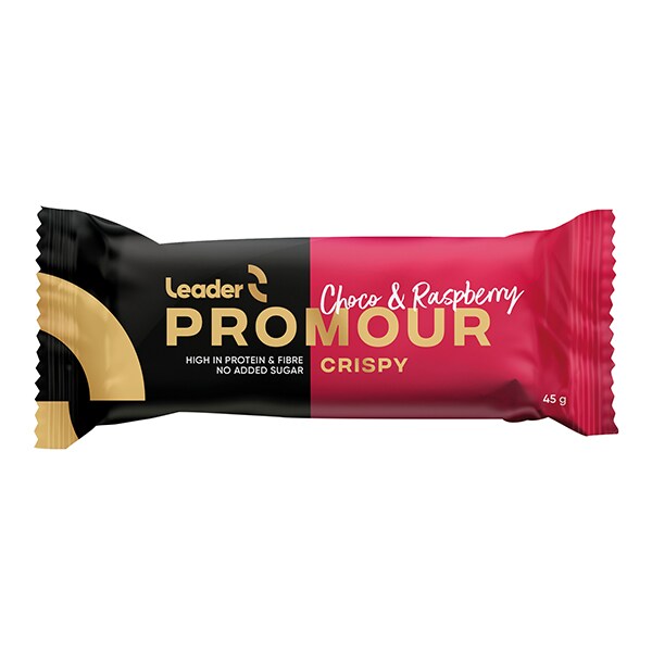 Promour Proteiinipatukka maitosuklaa & vadelma / 18 kpl laatikko