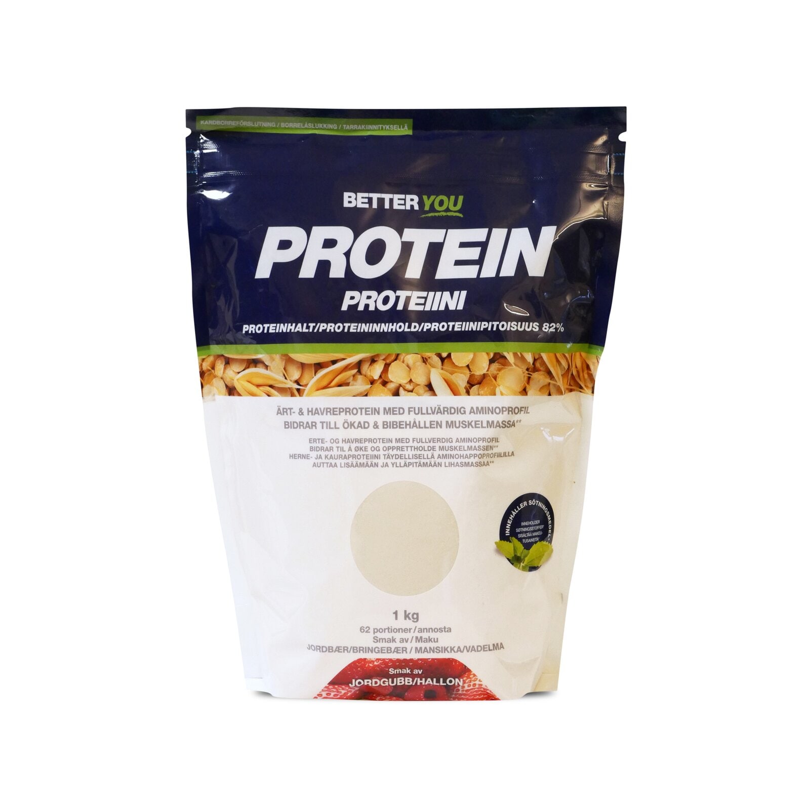 Better You Herneproteiini ja kauraproteiini  - Mansikka/Vadelma