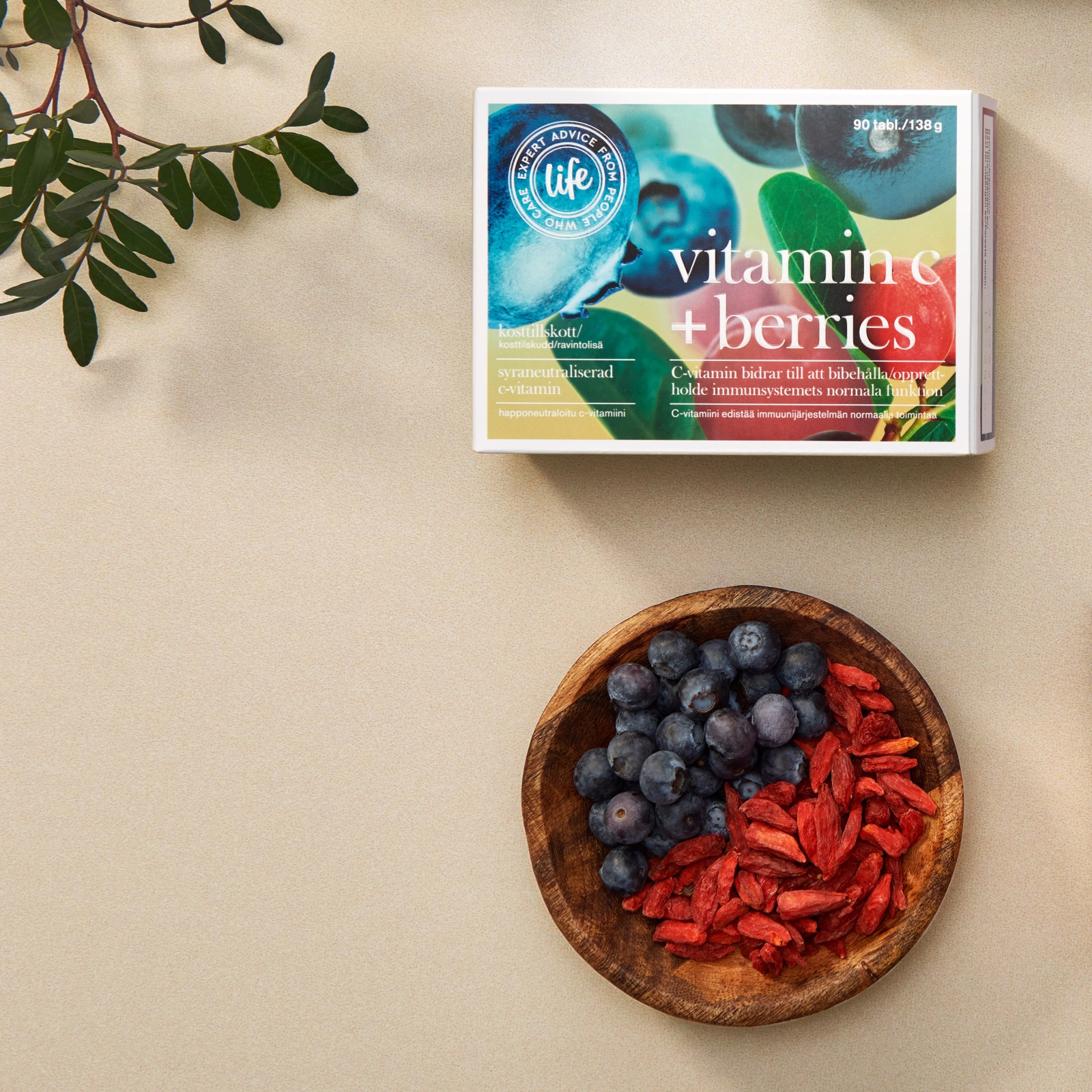 Life Vitamin C + Berries Vahva C-vitamiini