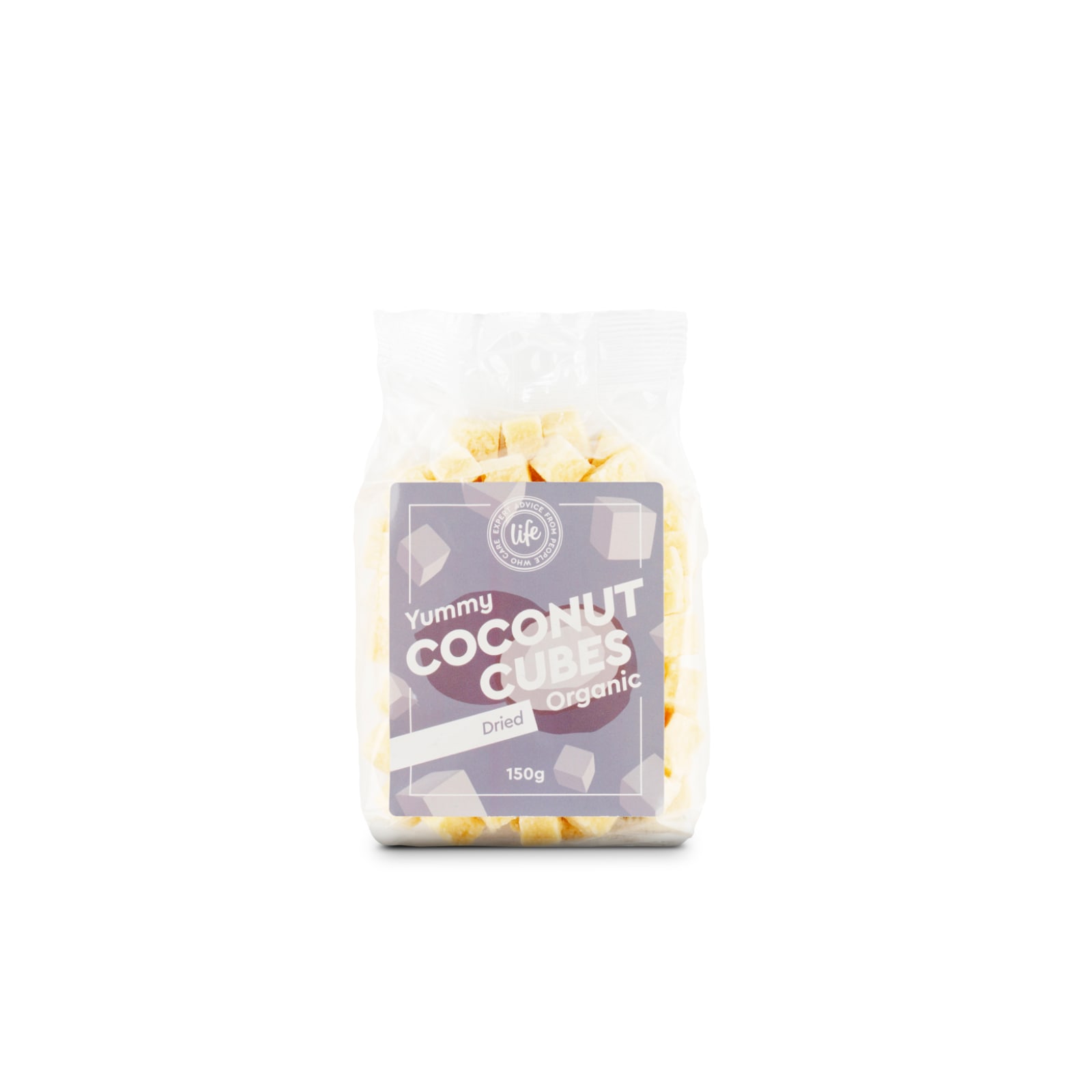 Life Yummy Coconut Cubes kookoskuutiot, luomu