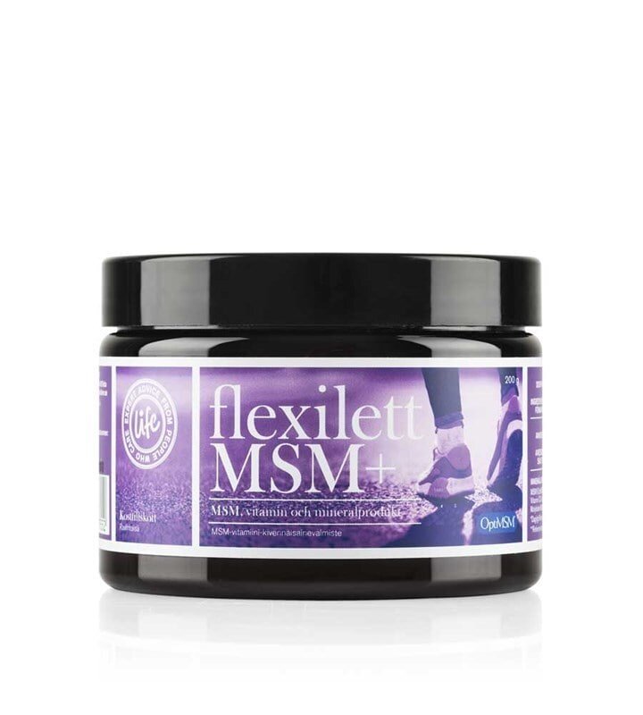 Life Flexilett MSM+ 200 g, MSM-vitamiini-kivennäisvalmiste