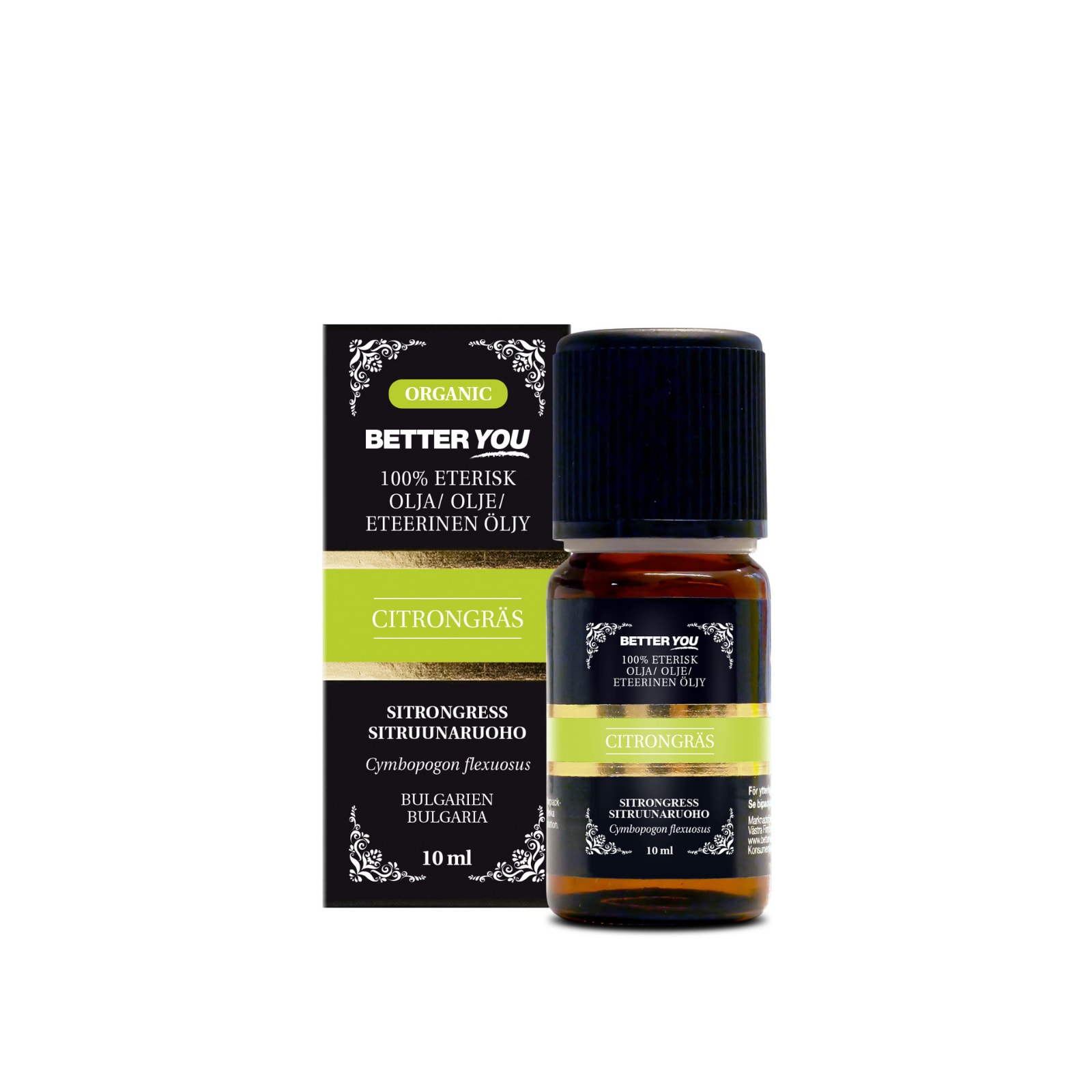 Better You Sitruunaruohoöljy EKO Eteerinen - 10 ml