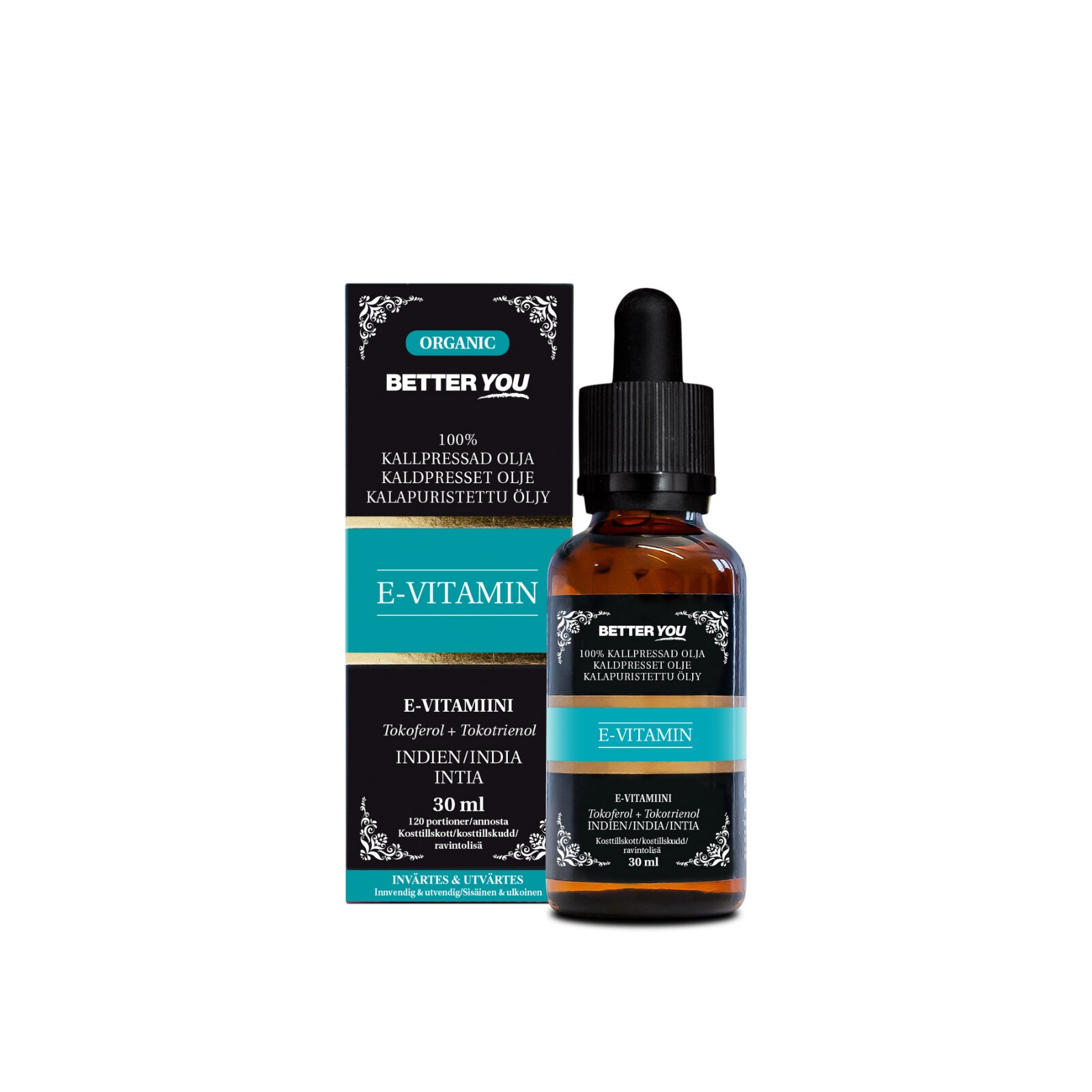 Better You Luomu kylmäpuristettu E-vitamiiniöljy -30 ml