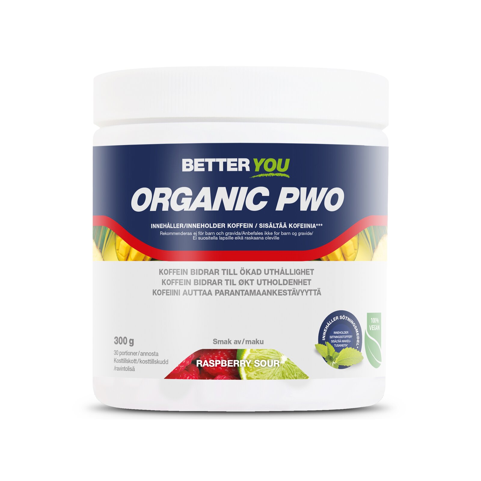 Better You Luomu PWO - Vadelma Hapan
