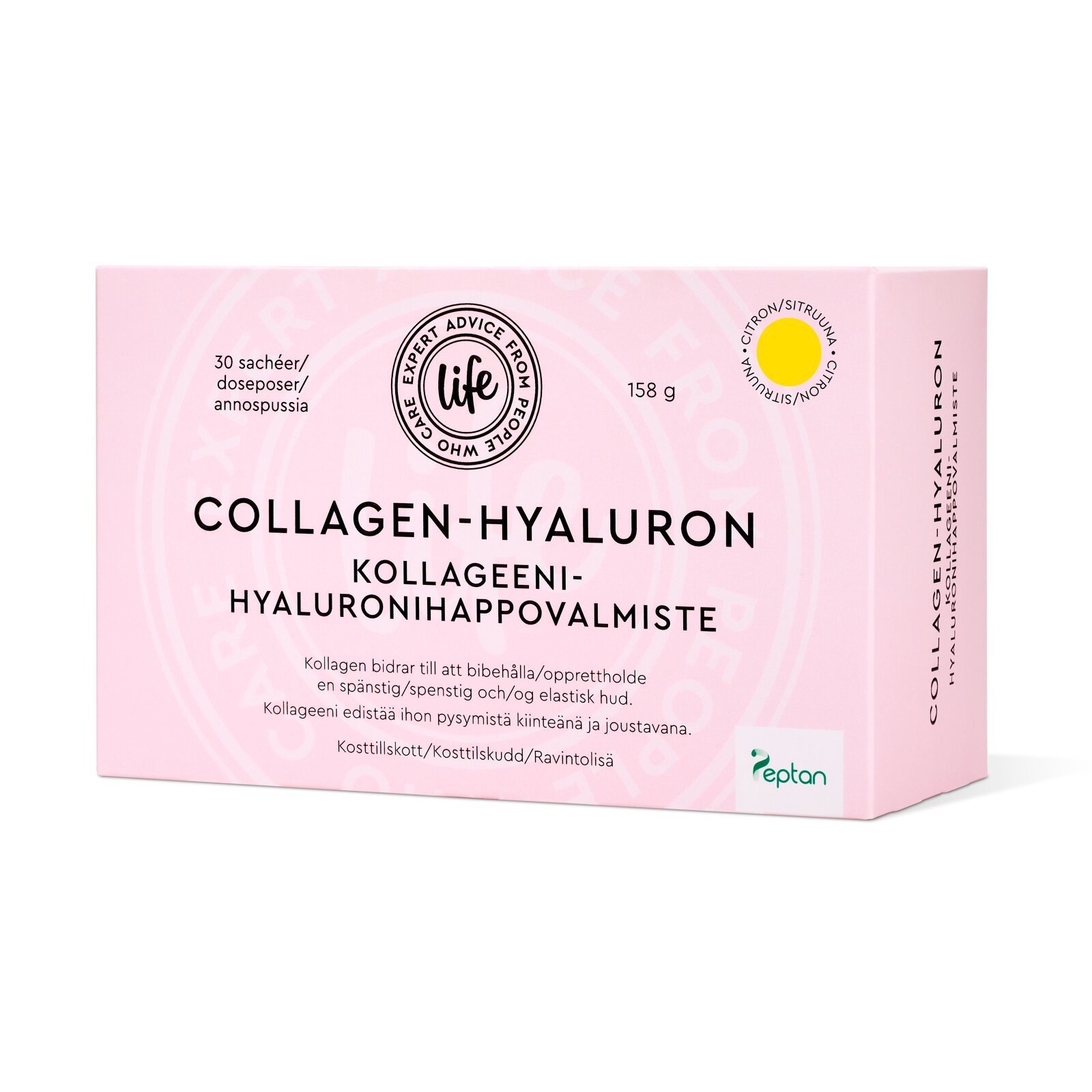 Life Kollageeni-hyaluronihappovalmiste, Sitruuna