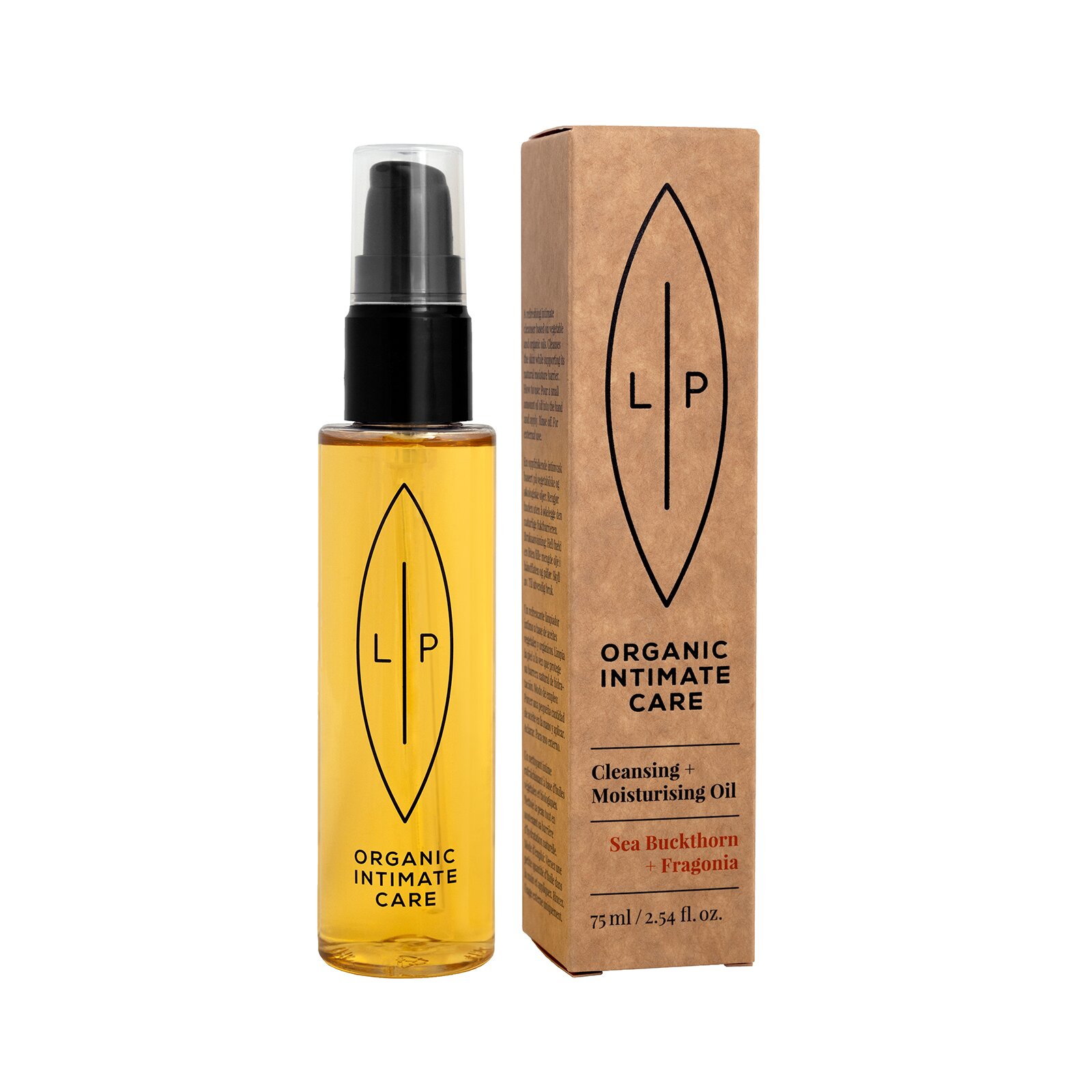 Lip Intimate Care Cleansing & Moisturising Oil  - Sea Buckthorn & Fragonia