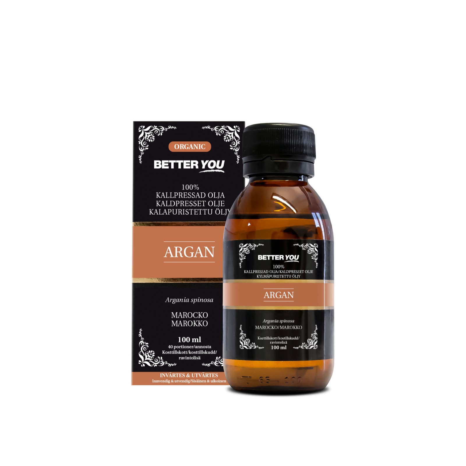Better You Luomu kylmäpuristettu arganöljy  -100 ml