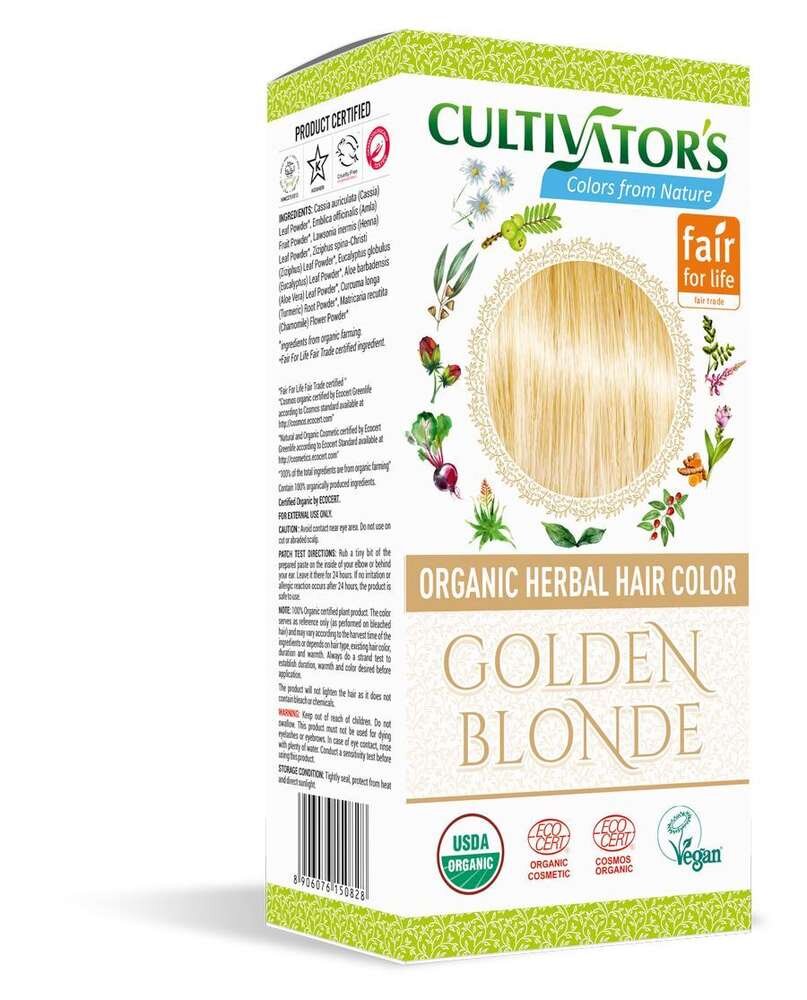 Cultivator's Organic Herbal Hair Color Hiusväri, Golden Blonde