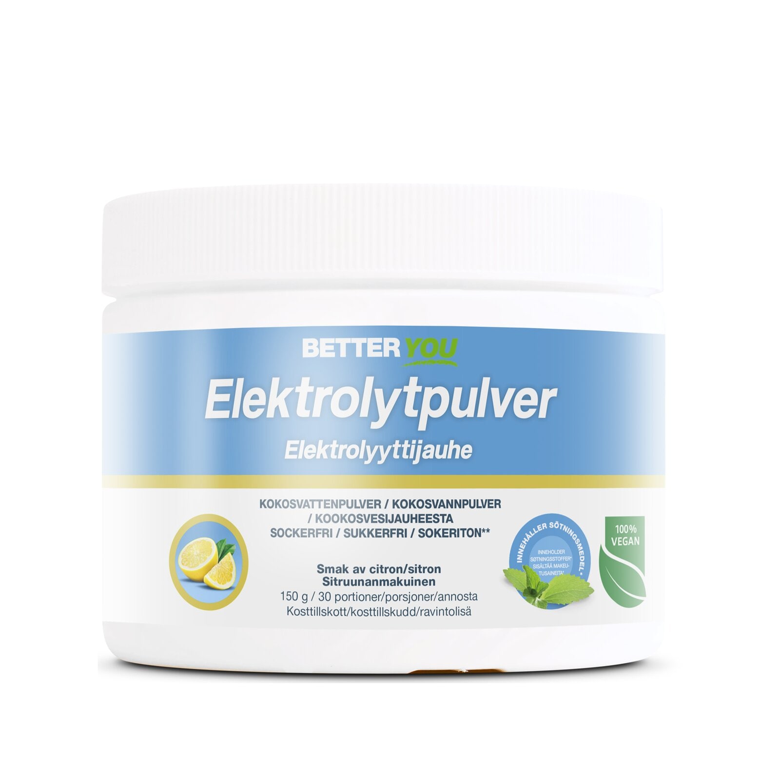 Better You Elektrolyyttijauhe 150 g - Sitruuna


