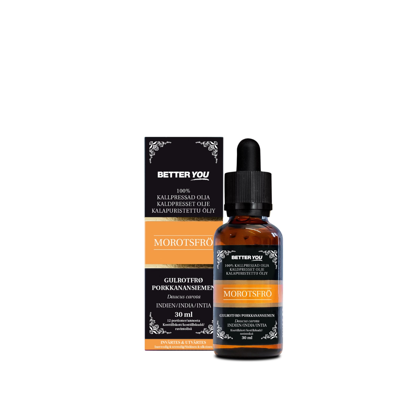 Better You Luomu kylmäpuristettu  porkkanansiemenöl -30 ml