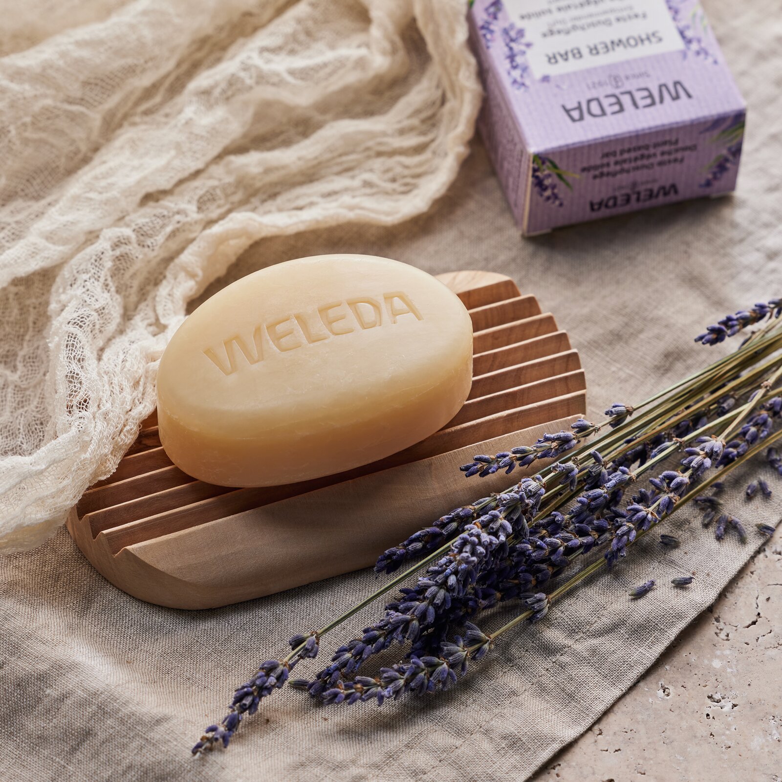 Weleda Shower Bar Lavender + Vetiver
