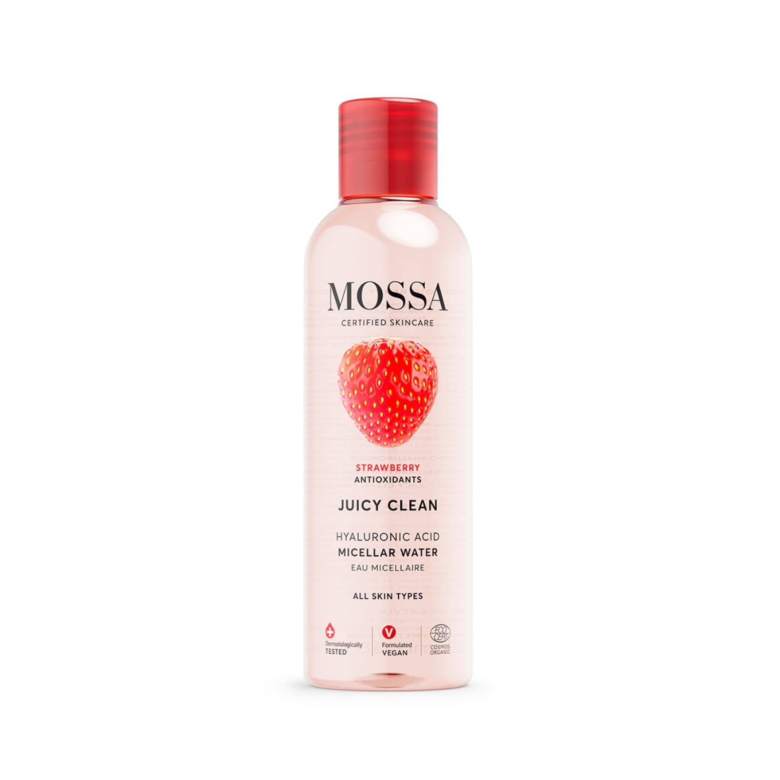 Mossa Juicy Clean misellivesi mansikka