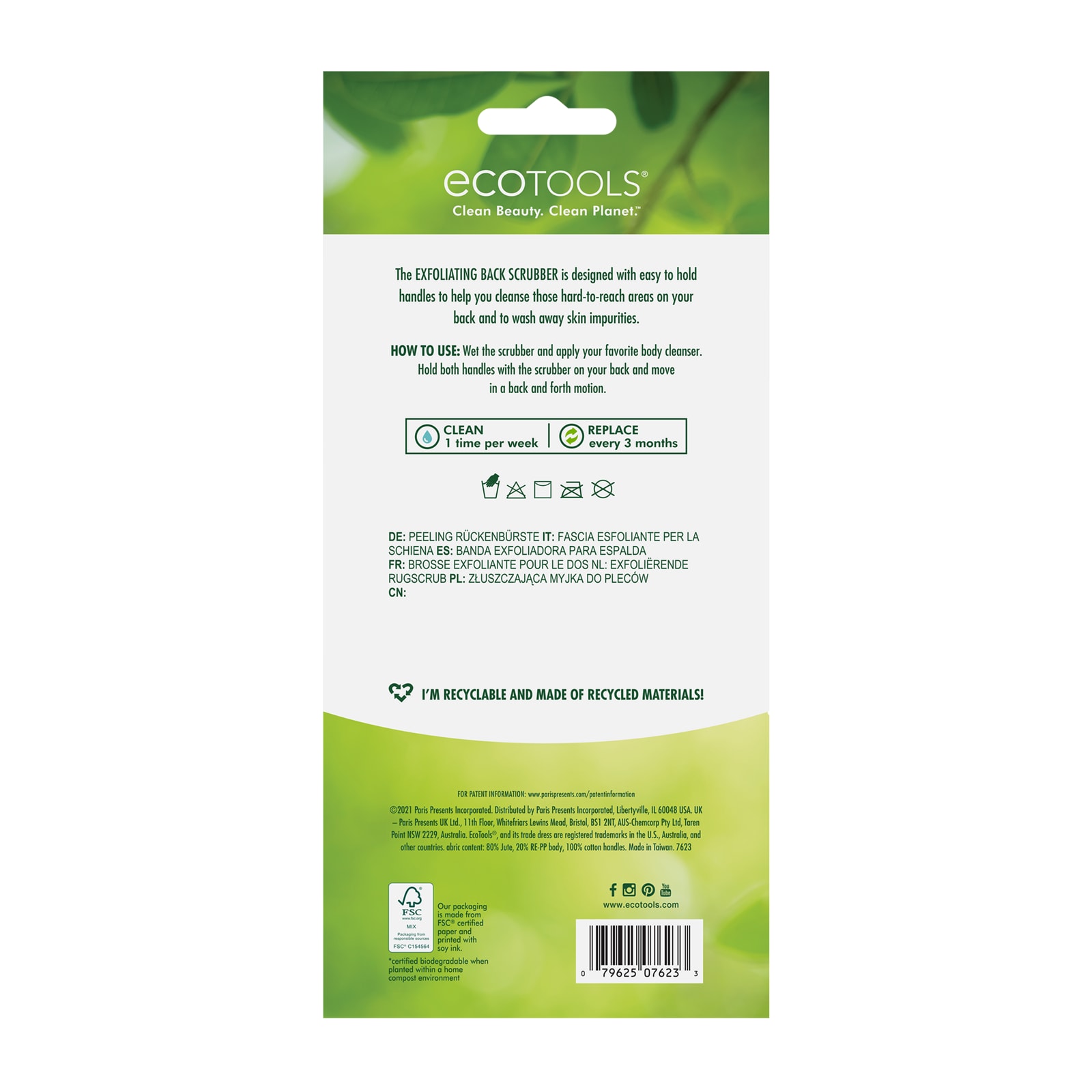 Ecotools Exfoliating Back Scrub 1 st