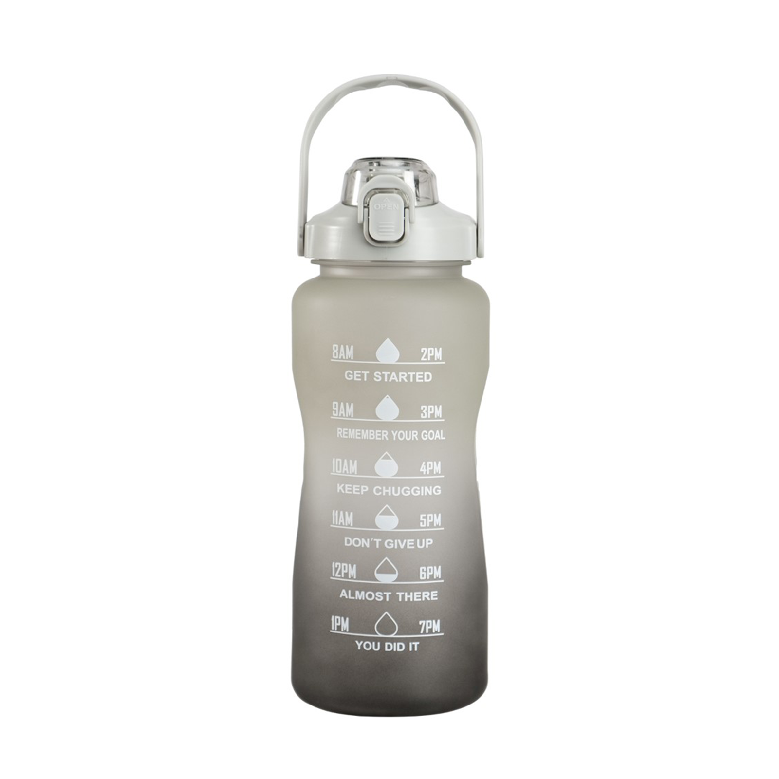 Motivaatiopullo musta 2200 ml 