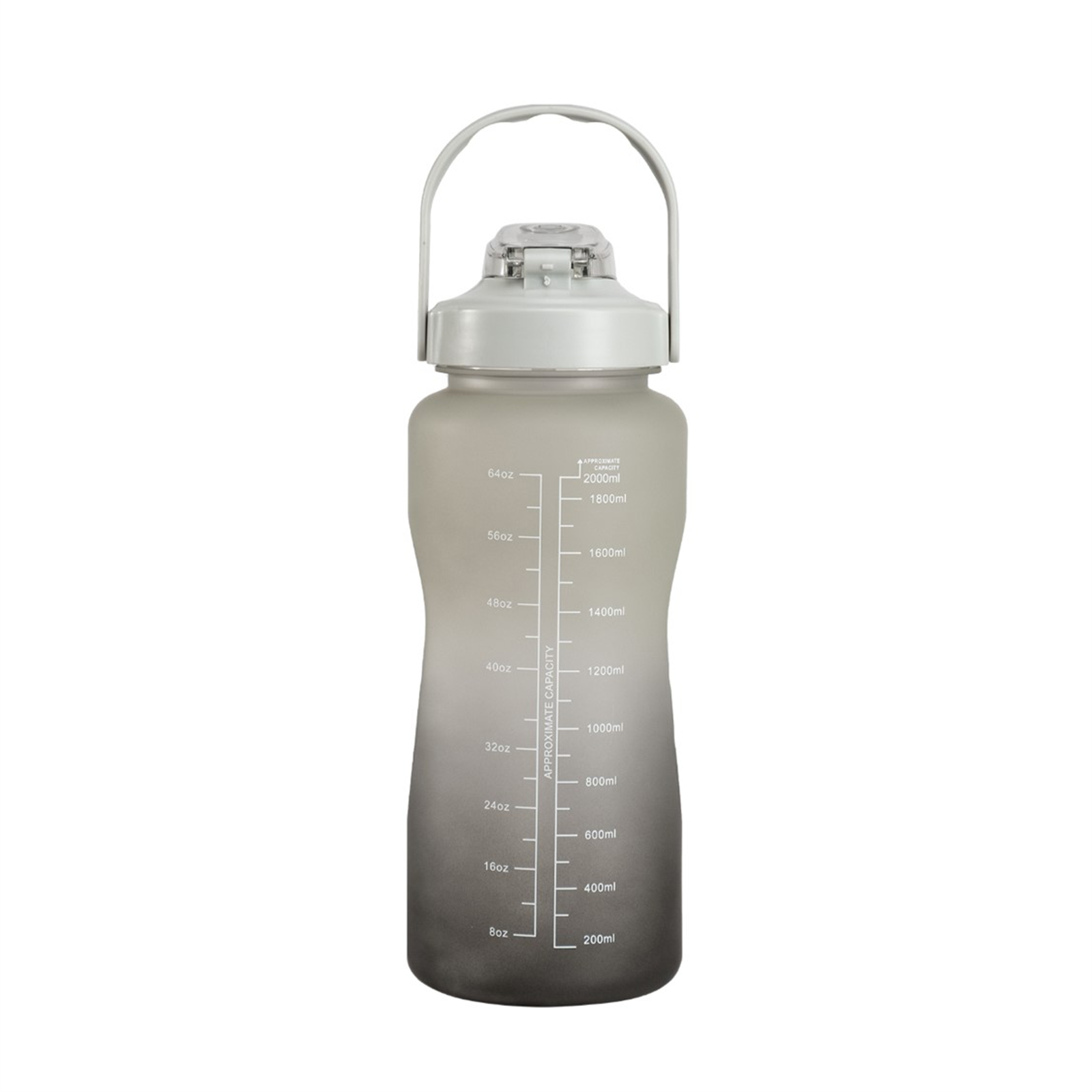 Motivaatiopullo musta 2200 ml 