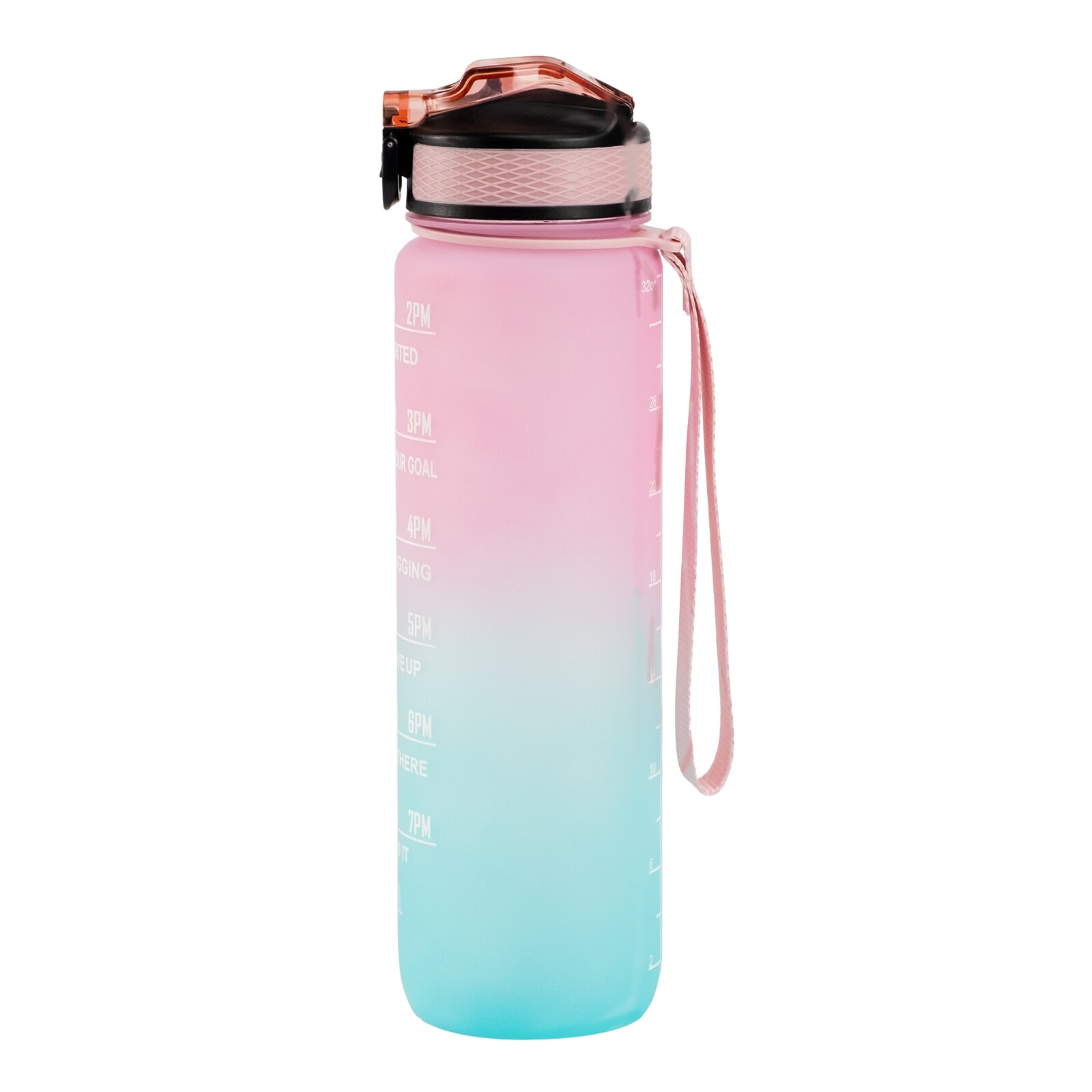 Motivaatiopullo sininen/vaaleanpunainen 1000 ml 