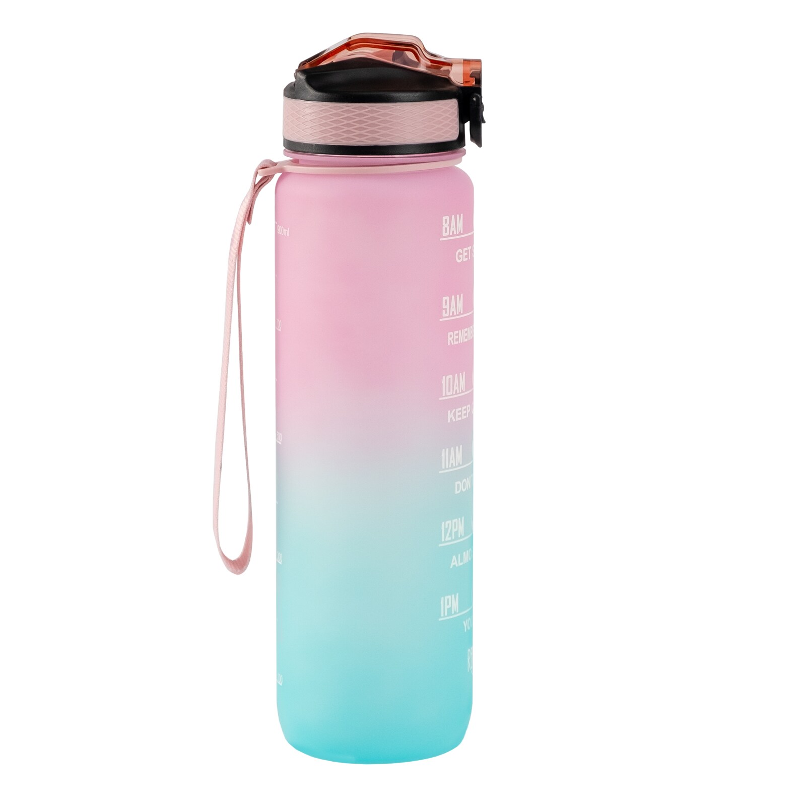 Motivaatiopullo sininen/vaaleanpunainen 1000 ml 