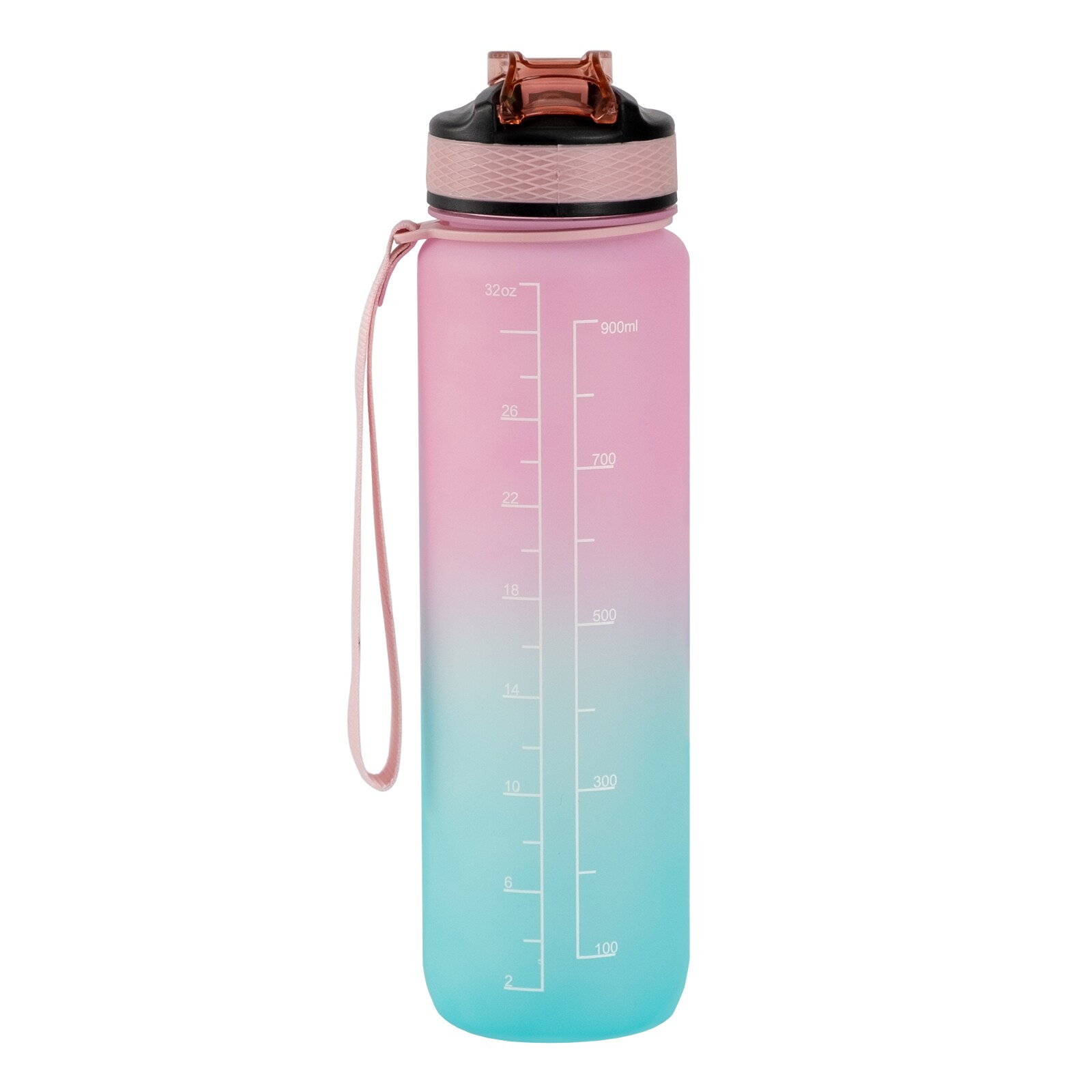 Motivaatiopullo sininen/vaaleanpunainen 1000 ml 