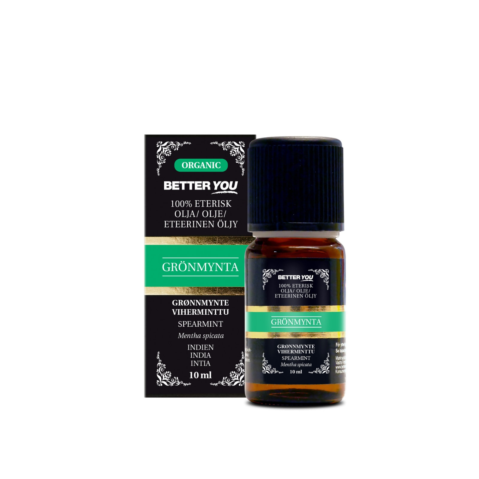 Better You Vihreäpiparminttuöljy EKO Eteerinen  -10 ml
