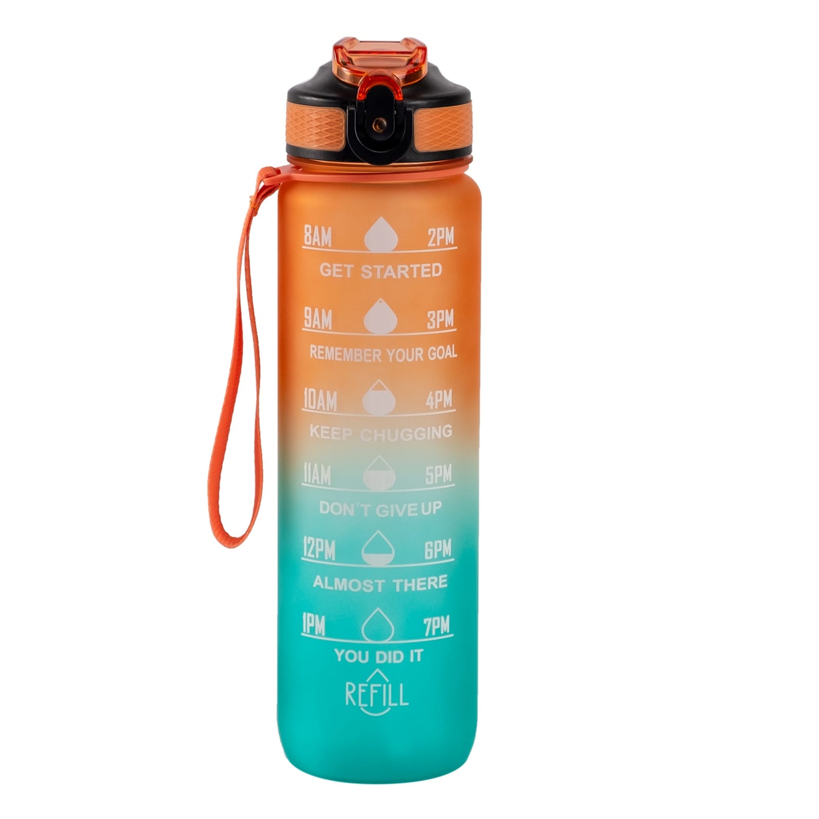 Motivaatiopullo oranssi 1000 ml 