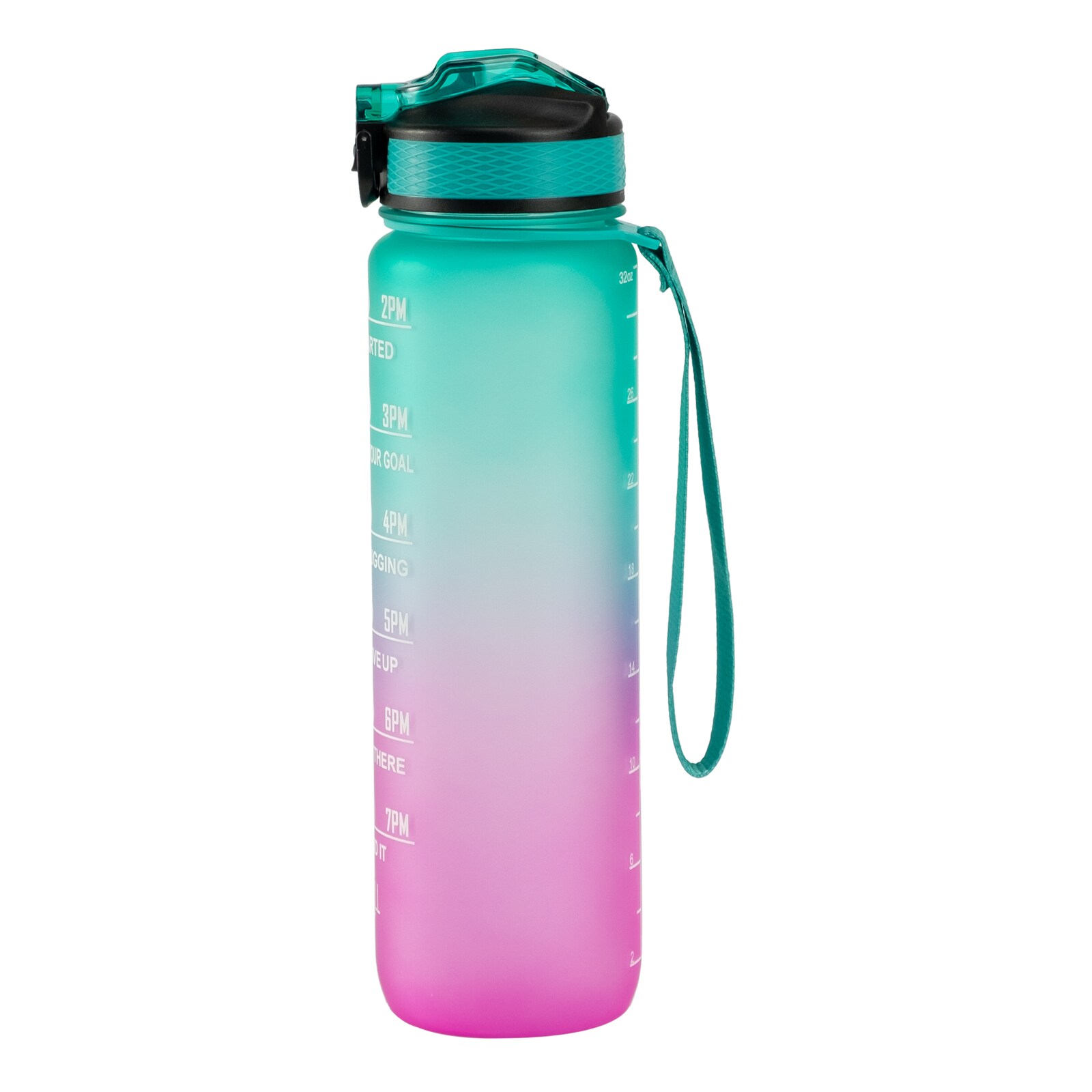 Motivaatiopullo turkoosi/pinkki 1000 ml 