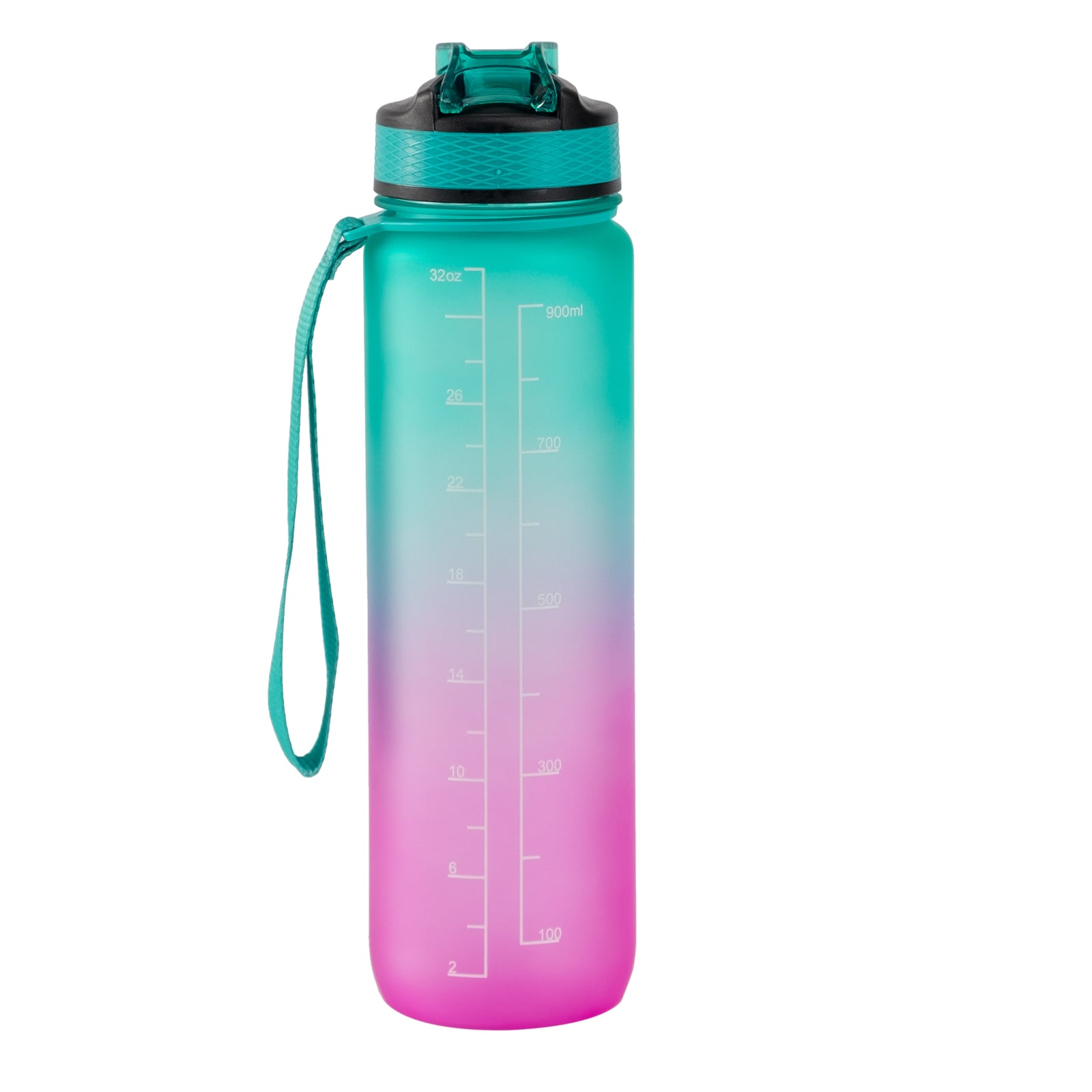 Motivaatiopullo turkoosi/pinkki 1000 ml 