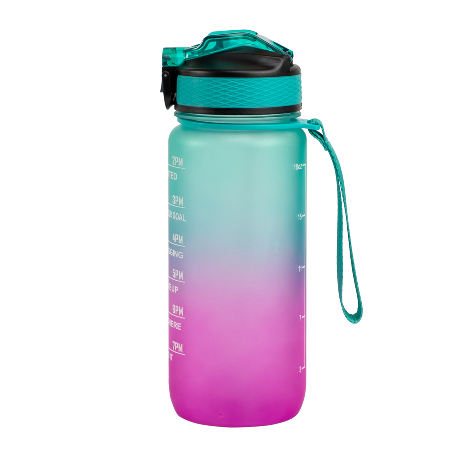 Motivaatiopullo violetti/turkoosi 600 ml 