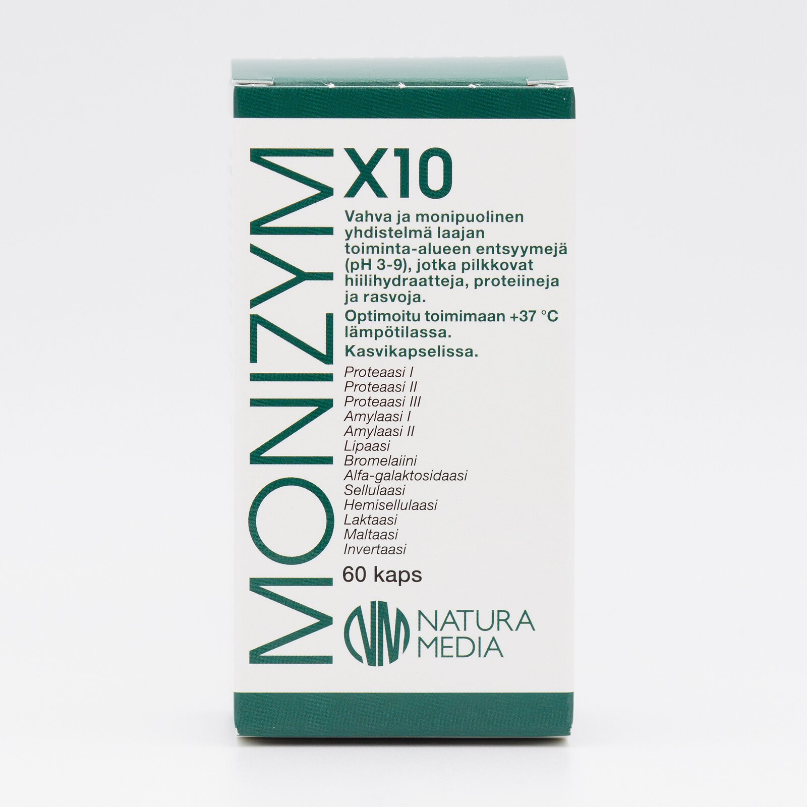 Monizym X10, ravintolisä ruuansulatukseen