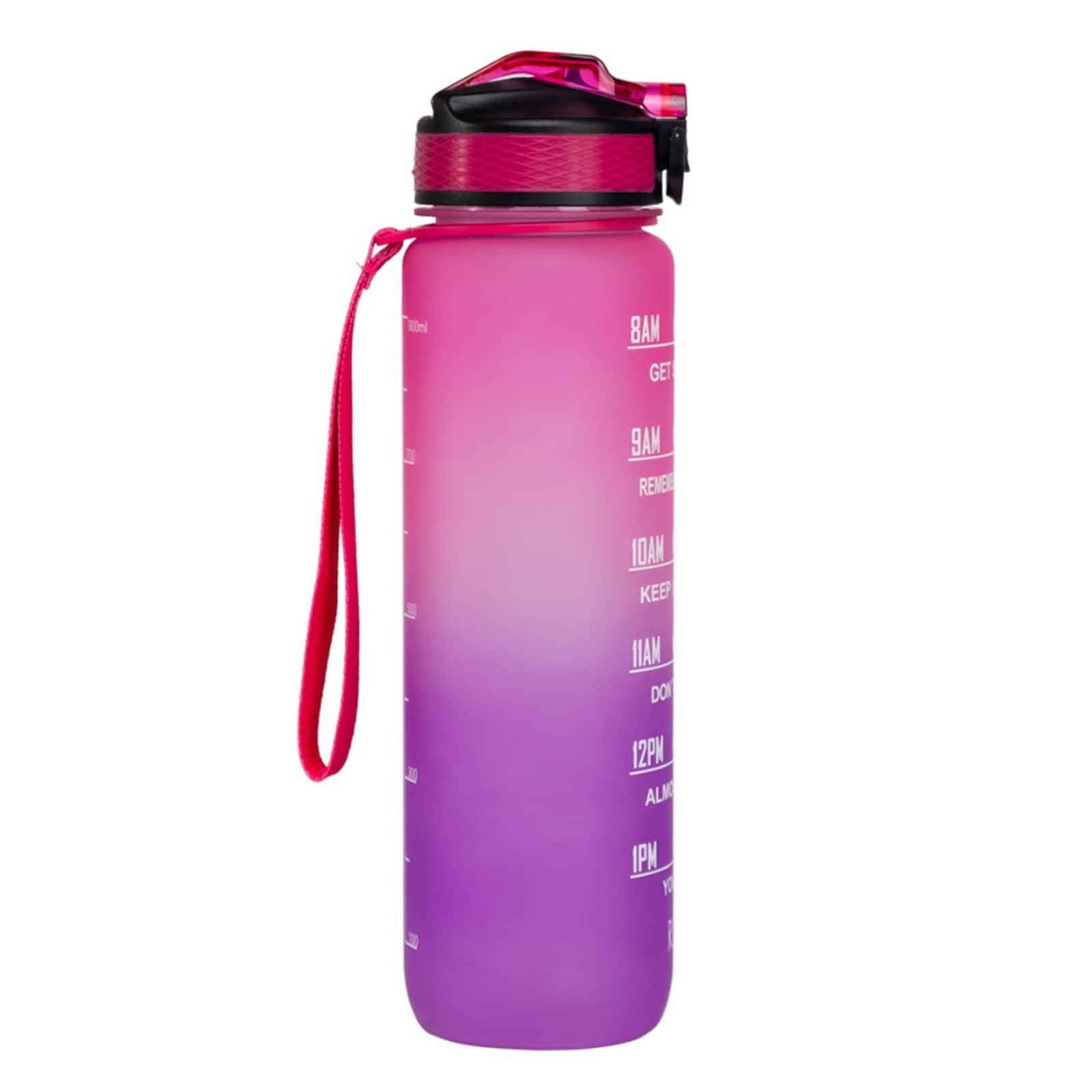 Motivaatiopullo vaaleanpunainen violetti 1000ml