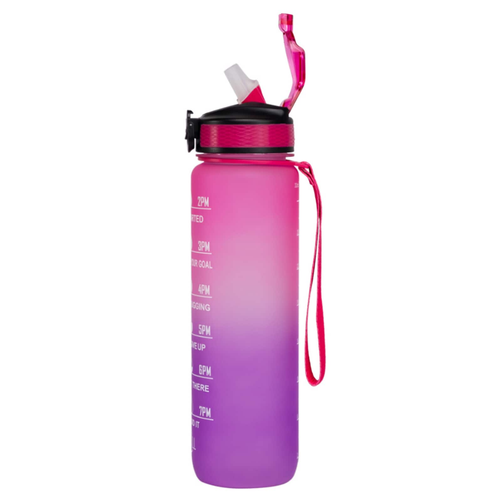 Motivaatiopullo vaaleanpunainen violetti 1000ml
