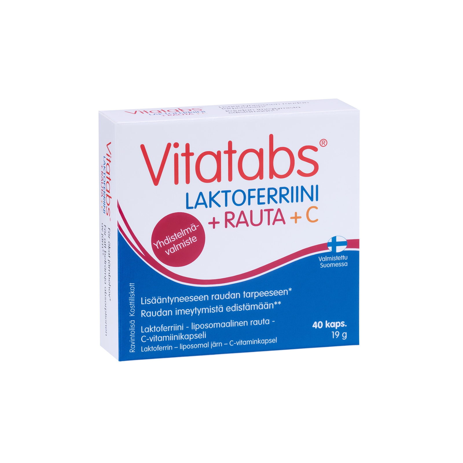 Vitatabs Laktoferriini + Rauta + C 40 cap