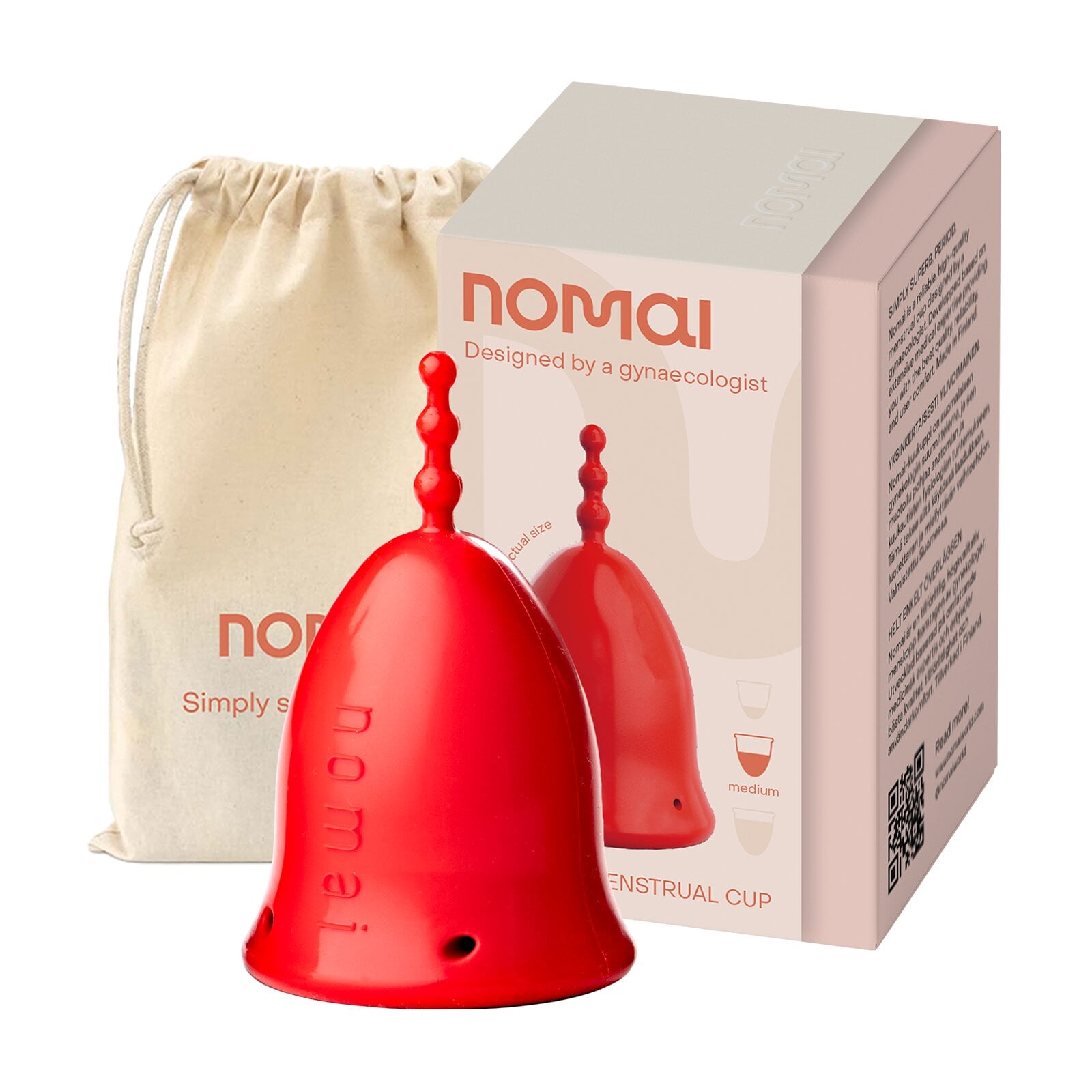 Nomai Kuukuppi M-koko, punainen