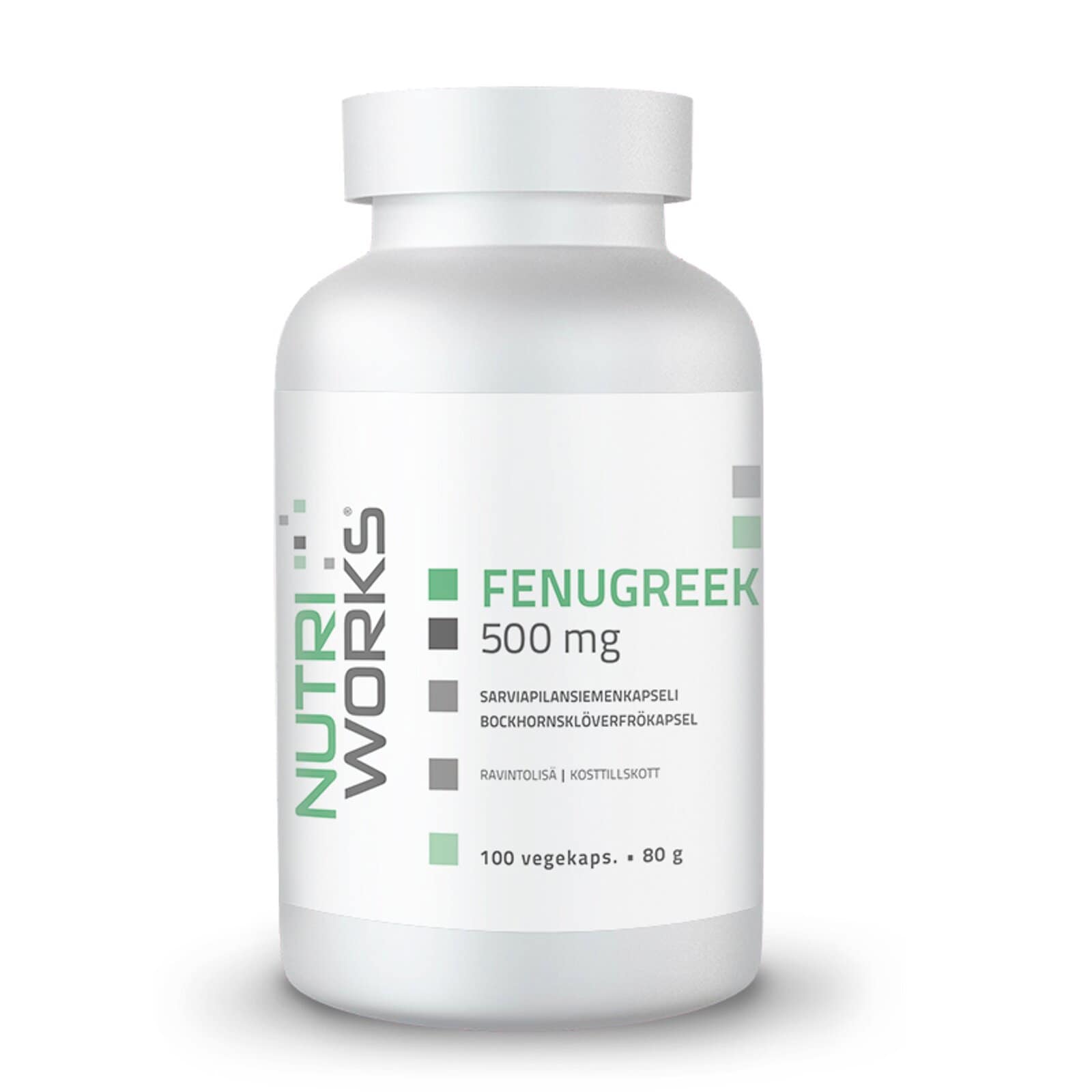  Nutri Works Fenugreek 500 mg 100 vegekaps